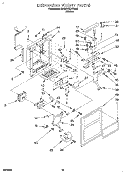 DISPENSER FRONT Diagram and Parts List for 6ED22DQXBW00  Whirlpool Refrigerator