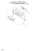CONTROL PANEL, LITERATURE Diagram and Parts List for RBS305PDQ1  Whirlpool Wall Oven