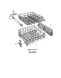 FRAME Diagram and Parts List for 8565L10  Roper Dishwasher