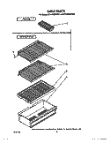 SHELF Diagram and Parts List for ET14CCRWW01  Whirlpool Refrigerator