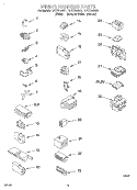 WIRING HARNESS Diagram and Parts List for RAX7244EQ1  Roper Washer