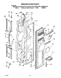 FREEZER DOOR Diagram and Parts List for ED22DWXTM03  Whirlpool Refrigerator