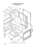 EXTERNAL OVEN Diagram and Parts List for SE960PEPW5  Whirlpool Range