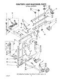 CONTROLS AND REAR PANEL Diagram and Parts List for LA6055XTM1  Whirlpool Washer