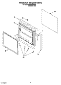 FREEZER DOOR PARTS, OPTIONAL PARTS (NOT INCLUDED) Diagram and Parts List for KBRP20ERSS01  KitchenAid Refrigerator