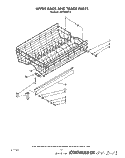 UPPER RACK AND TRACK Diagram and Parts List for 4KPDI620T3  KitchenAid Dishwasher