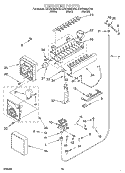 ICE MAKER, OPTIONAL Diagram and Parts List for KSSS48MHT00  KitchenAid Refrigerator