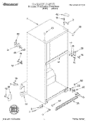 CABINET Diagram and Parts List for TT18AKXGN00  Estate Refrigerator