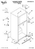 CABINET PARTS Diagram and Parts List for ER2CHMXPL00  Whirlpool Refrigerator