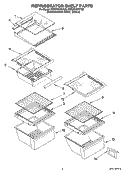 Part Location Diagram of WPW10276348 Whirlpool Refrigerator Slide-Out Shelf with Glass