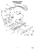 CONTROL PARTS Diagram and Parts List for RS25AFXRD01  Roper Refrigerator