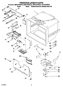 FREEZER LINER PARTS Diagram and Parts List for KBLA22KRSS00  KitchenAid Refrigerator