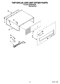 TOP GRILLE AND UNIT COVER PARTS Diagram and Parts List for KSSP36QTS02  KitchenAid Refrigerator