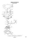 DOOR LOCK Diagram and Parts List for H8858L1  Roper Range