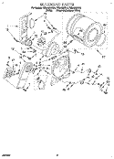 SECTION Diagram and Parts List for REL4632BL2  Roper Dryer