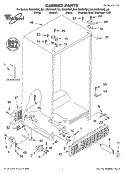 CABINET, LITERATURE Diagram and Parts List for GS5SHGXLQ00  Whirlpool Refrigerator