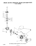 BRAKE, CLUTCH, GEARCASE, MOTOR AND PUMP Diagram and Parts List for LA5800XSW0  Whirlpool Washer