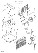 UNIT, LIT/OPTIONAL Diagram and Parts List for 7ET18ZKXDN01  Whirlpool Refrigerator