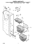 FREEZER LINER Diagram and Parts List for ED22DWXTG02  Whirlpool Refrigerator