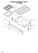 DRAWER & BROILER PARTS Diagram and Parts List for IRE82300  Inglis Range