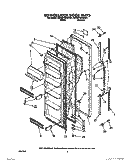 REFRIGERATOR DOOR Diagram and Parts List for 4ED25PWXWN01  Whirlpool Refrigerator