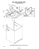 TOP AND CABINET , LITERATURE AND OPTIONAL Diagram and Parts List for LA6300XPW0  Whirlpool Washer