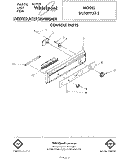 CONSOLE Diagram and Parts List for DU1099XT2  Whirlpool Dishwasher