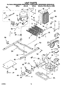 UNIT PARTS Diagram and Parts List for GS2SHAXMS00  Whirlpool Refrigerator