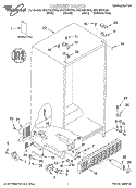 CABINET, LITERATURE Diagram and Parts List for GD27DIXHS00  Whirlpool Refrigerator