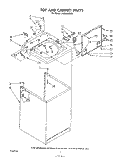 TOP AND CABINET , LITERATURE AND OPTIONAL Diagram and Parts List for LA5668XSW0  Whirlpool Washer