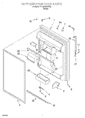 REFRIGERATOR DOOR Diagram and Parts List for 7ET22DMXGW00  Whirlpool Refrigerator