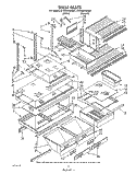 SHELF , LIT/OPTIONAL Diagram and Parts List for ET22DKXWN01  Whirlpool Refrigerator