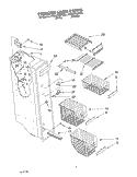 FREEZER LINER Diagram and Parts List for 4YED27DQFN04  Whirlpool Refrigerator