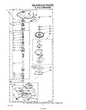 GEARCASE Diagram and Parts List for KAWE850VAL0  KitchenAid Washer