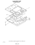 SECTION Diagram and Parts List for RC8536XTH0  Whirlpool Cooktop
