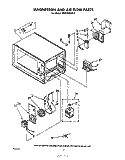 MAGNETRON AND AIR FLOW Diagram and Parts List for MW1500XP0  Whirlpool Microwave