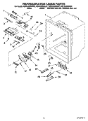 REFRIGERATOR LINER PARTS Diagram and Parts List for KBLA20ERSS01  KitchenAid Refrigerator