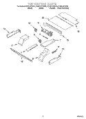 TOP VENTING Diagram and Parts List for KEBS107DBL9  KitchenAid Wall Oven