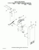 AIR FLOW PARTS Diagram and Parts List for GSS26C4XXA02  Whirlpool Refrigerator