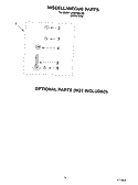 MISCELLANEOUS, OPTIONAL Diagram and Parts List for LSB6400LW0  Whirlpool Washer