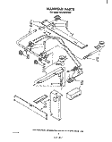 MANIFOLD Diagram and Parts List for SF310PEPW0  Whirlpool Range