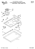 SECTION Diagram and Parts List for RC8200XBZ2  Whirlpool Cooktop