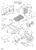 UNIT Diagram and Parts List for 4YED25PQFN01  Whirlpool Refrigerator