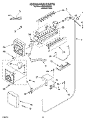 ICEMAKER PARTS Diagram and Parts List for KSSC48QKS02  KitchenAid Refrigerator