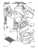 SECTION Diagram and Parts List for LET8858AN0  Whirlpool Dryer