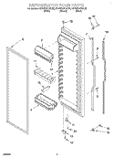 REFRIGERATOR DOOR Diagram and Parts List for KSRW22FHBT02  KitchenAid Refrigerator