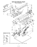 TOP CONSOLE , LITERATURE AND OPTIONAL Diagram and Parts List for KGYE850VAL0  KitchenAid Dryer
