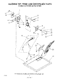MACHINE TOP, TIMER AND CONTROL BOX Diagram and Parts List for GCG2101XMW0  Whirlpool Dryer