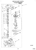 GEARCASE Diagram and Parts List for 4XLA87W92AN1  Whirlpool Washer