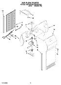 AIR FLOW PARTS Diagram and Parts List for GD5YHAXTL02  Whirlpool Refrigerator